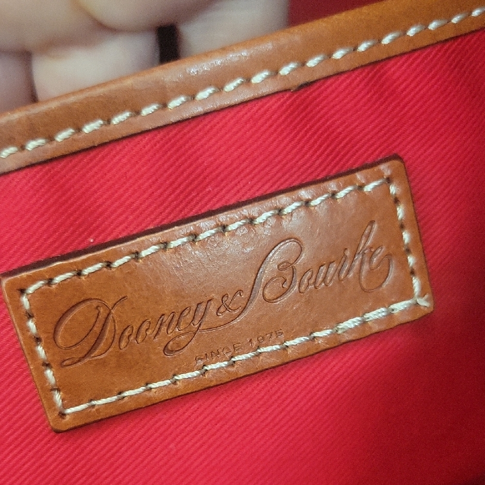 Dooney & Bourke Tan Structured Leather Tote - Picture 14 of 15